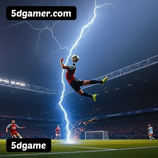 App 5dgame para iOS e Android — interface mobile, login biométrico e PIX integrado